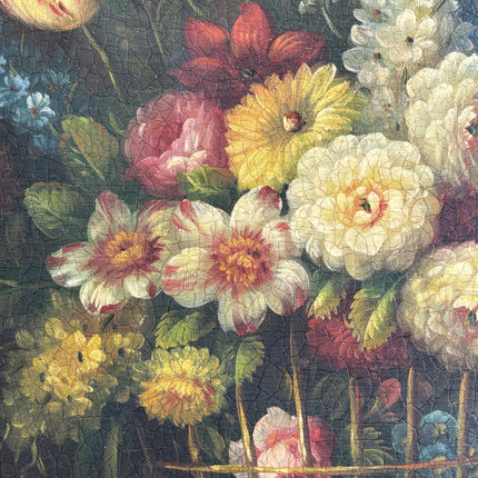 Refined Floral Still Life Oil Painting "Flower Basket" Timeless Art Holland Art Shop