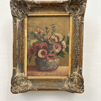 Traditional Floral Still Life Oil Painting "Flower Vase" Vintage Madrid Art Holland Art Shop