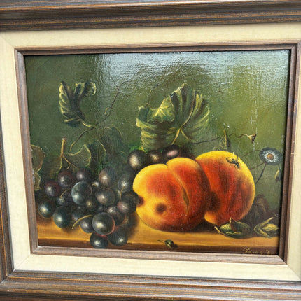 Handcrafted Still Life Oil Painting "Peach Fruit" Original Art Holland Art Shop