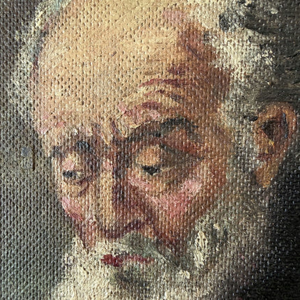 Classic Oil Painting Portrait "Reading Elderly Man" Refined Small Art Holland Art Shop