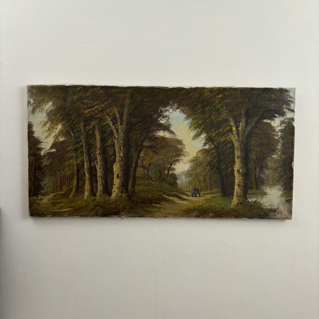 Elegant Scenery Oil Painting "Tree Avenue" Classic Large Art Holland Art Shop