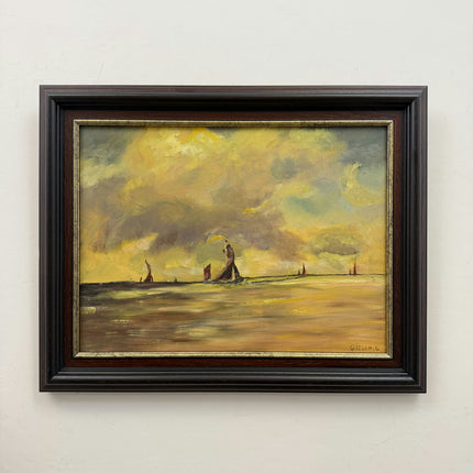 Classic Seascape Oil Painting "Sailing Boat" Expressive Art Holland Art Shop