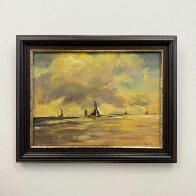 Classic Seascape Oil Painting "Sailing Boat" Expressive Art Holland Art Shop