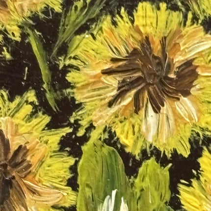 Authentic Floral Still Life Oil Painting "Yellow Flowers" Refined Small Artwork Holland Art Shop