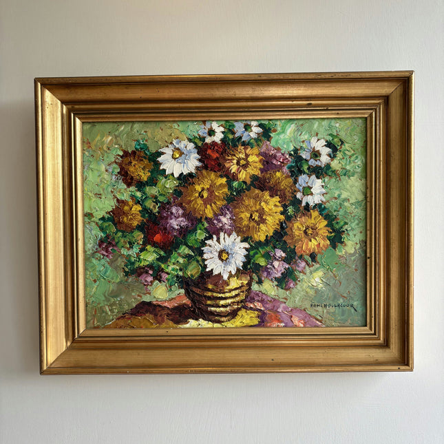 Classic Floral Still Life Oil Painting "Flower Bouquet" Authentic French Artwork Holland Art Shop