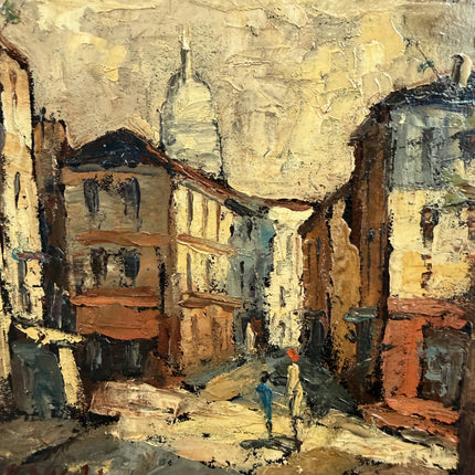 Original Cityscape Oil Painting "City Street" Refined Small Artwork Holland Art Shop