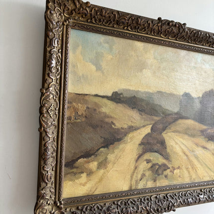 Rustic Landscape Oil Painting "Dusty Road" Authentic Artwork Holland Art Shop