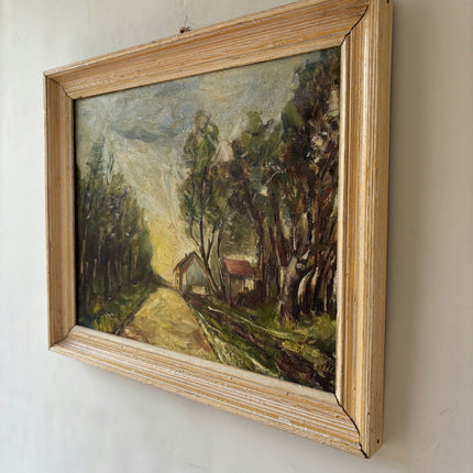 Classic Landscape Oil Painting "Country Cottage" Detailed Small Art Holland Art Shop
