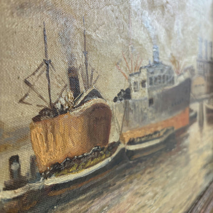 Rustic Seascape Oil Painting "Gilded Frame" Refined Artwork Holland Art Shop