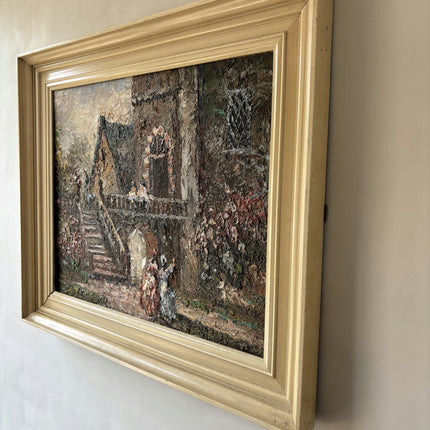 Original Cityscape Oil Painting "Framed Painting" Handcrafted Art Holland Art Shop