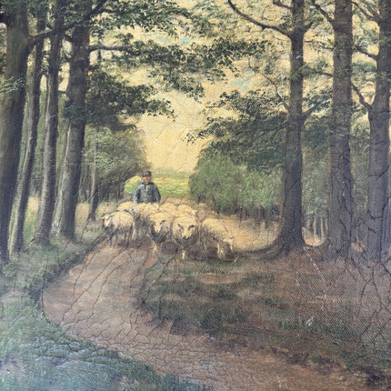 Timeless Landscape Oil Painting "Young Man" Authentic Artwork Holland Art Shop