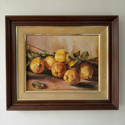 Expressive Still Life Oil Painting "Quince Cluster" Detailed Art Holland Art Shop
