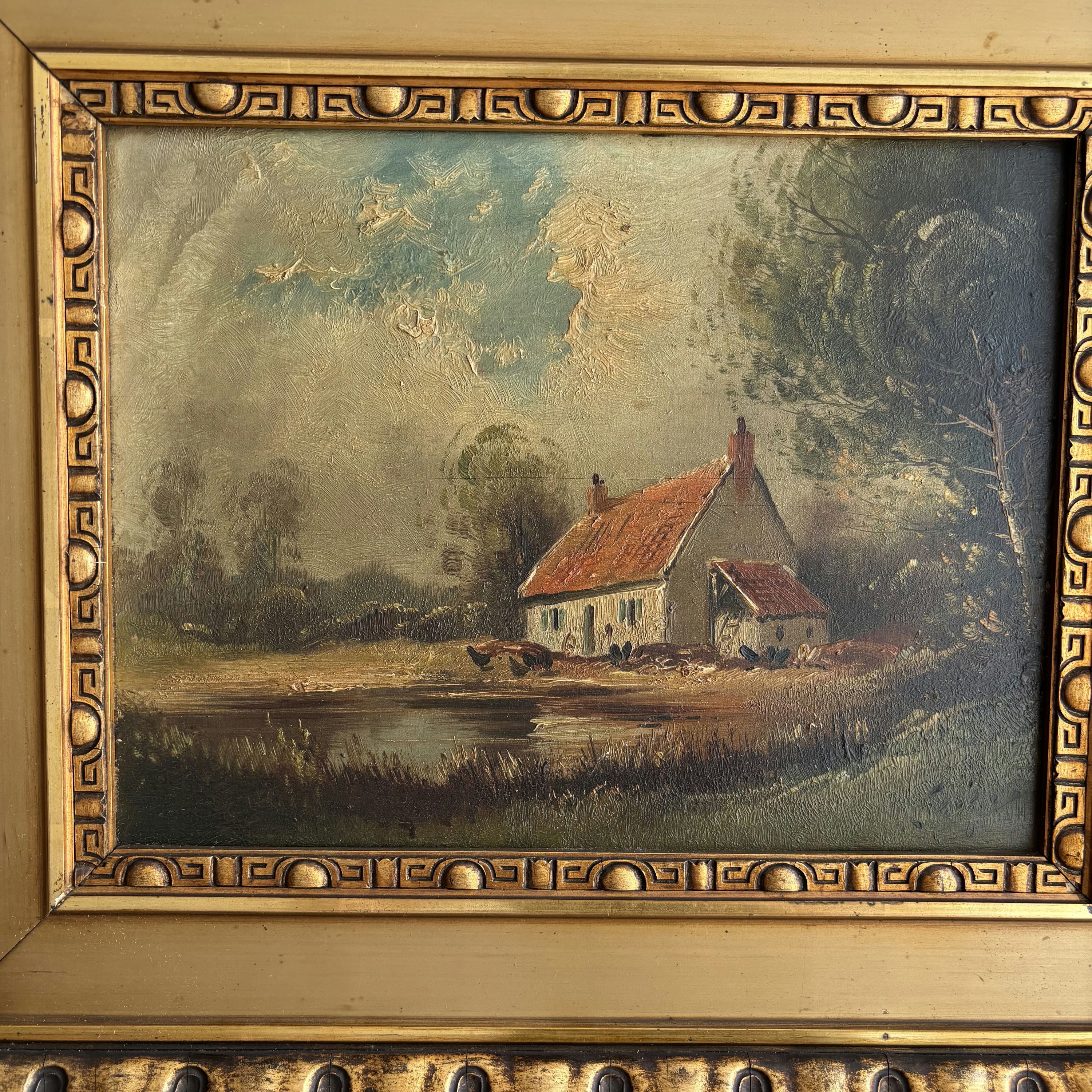 Traditional Farm Oil Painting 