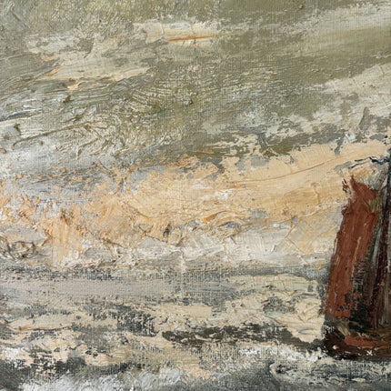 Detailed Seascape Oil Painting "Sailing Boat" Traditional Large Art Holland Art Shop