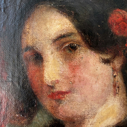 19th Century Oil Painting Portrait "Two Women" Medium Artwork Holland Art Shop