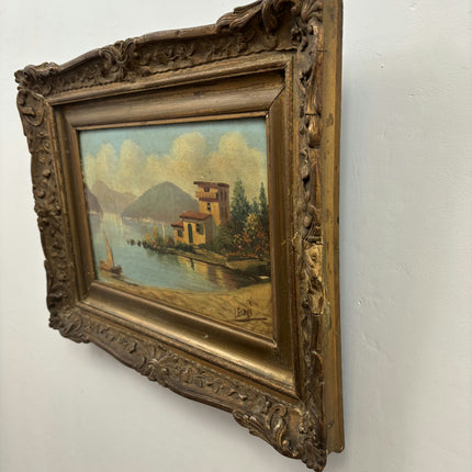Detailed Seascape Oil Painting "Ornate Frame" Authentic Artwork Holland Art Shop