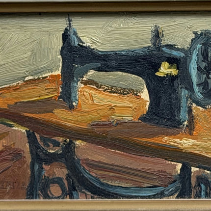 Vintage Still Life Oil Painting "Sewing Machine" Classic Small Art Holland Art Shop