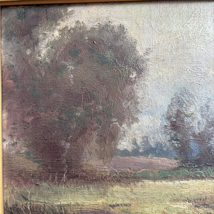 Authentic Landscape Oil Painting "Gilded Frame" Vintage Art Holland Art Shop
