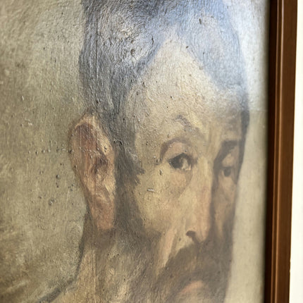 Original Portrait Oil Painting "Bearded Man" Elegant Artwork Holland Art Shop