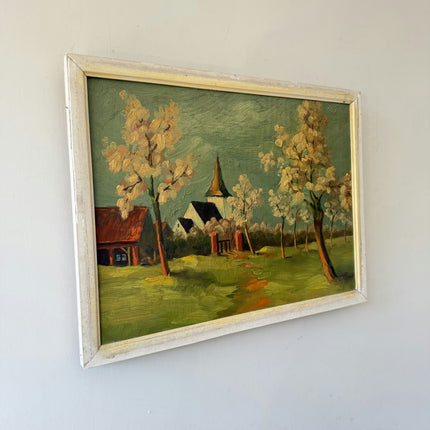 Timeless Landscape Oil Painting "Framed Painting" Handcrafted Small Art Holland Art Shop