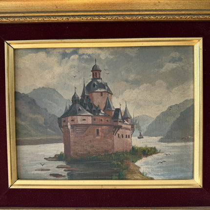 Refined Seascape Oil Painting "Framed Painting" Vintage Small Art Holland Art Shop