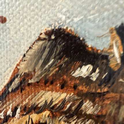 Timeless Still Life Oil Painting "Thatched Hut" Expressive Small Art Holland Art Shop