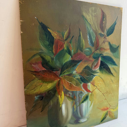 Vintage Still Life Oil Painting "Flowering Vase" Elegant Art Holland Art Shop