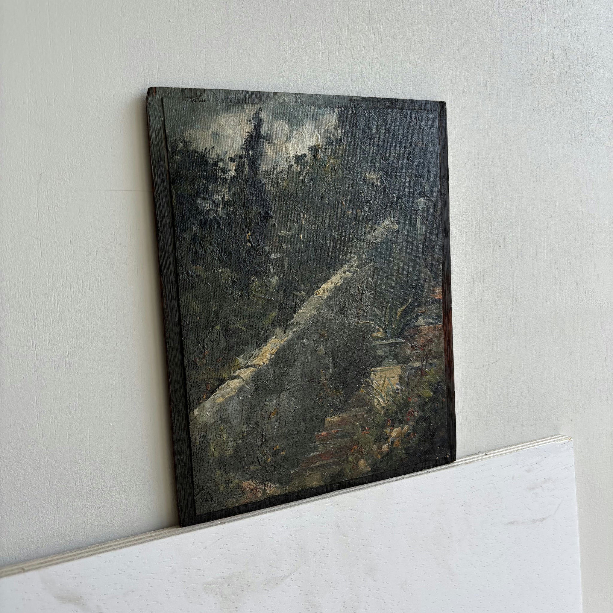19th Century Antique Landscape Oil Painting 