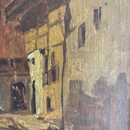 Detailed Cityscape Oil Painting "Framed Painting" Elegant Small Artwork Holland Art Shop