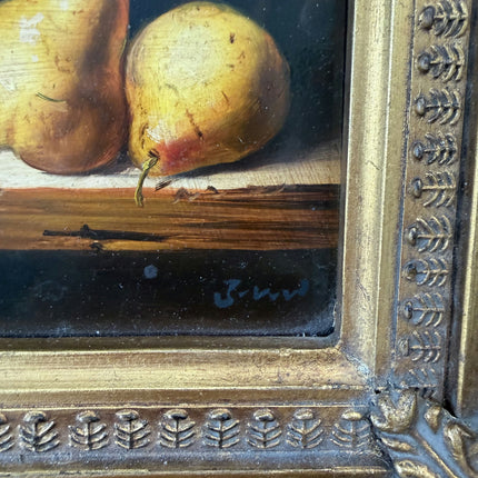 19th Century Oil Painting Still Life "Fruit Arrangement" Small Art Holland Art Shop