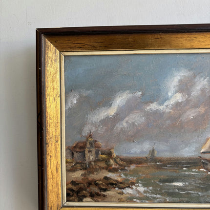 Original Seascape Oil Painting "Sailing Boat" Elegant Dutch Art Holland Art Shop