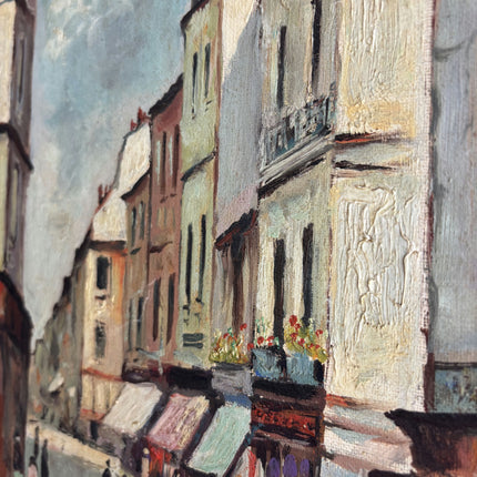 Detailed Cityscape Oil Painting "City Street" Refined Small Art Holland Art Shop