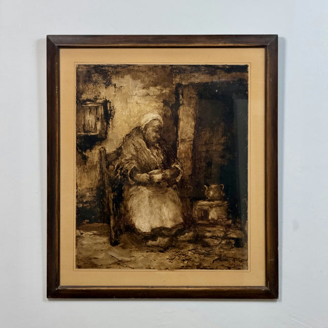 Elegant Portrait Oil Painting "Seated Woman" Timeless Large Artwork Holland Art Shop