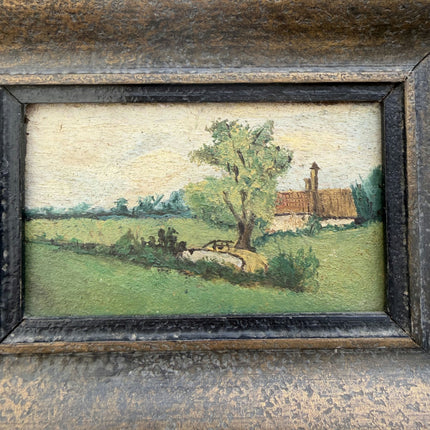 Authentic Landscape Oil Painting "Framed Painting" Original Small Artwork Holland Art Shop