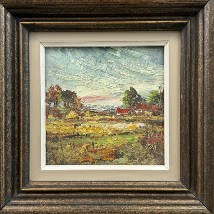 Refined Landscape Oil Painting "Framed Painting" Expressive Small Art Holland Art Shop
