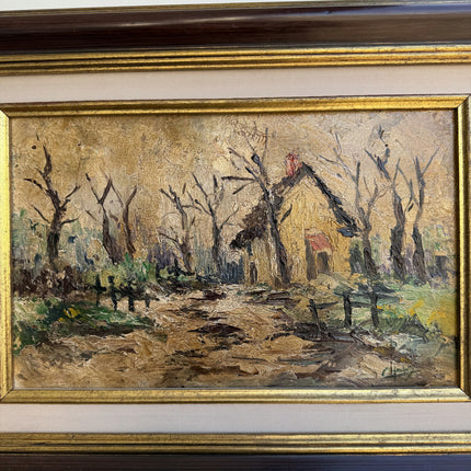 Refined Landscape Oil Painting "Gilded Frame" Vintage Art Holland Art Shop