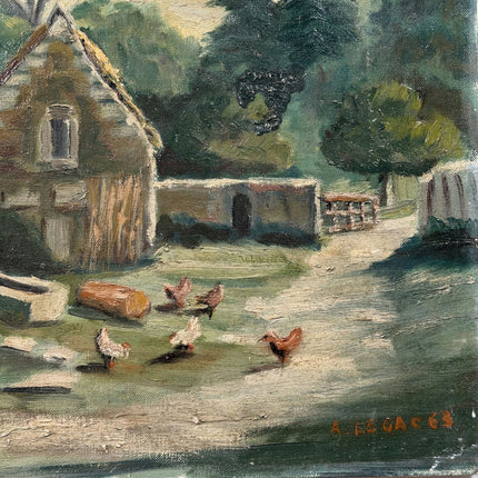 Original Landscape Oil Painting "Thatched Cottage" Timeless Art Holland Art Shop