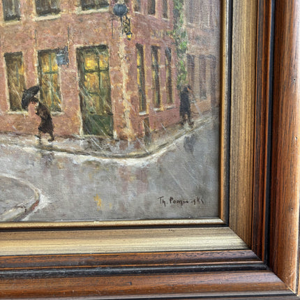 Handcrafted Cityscape Oil Painting "Framed Painting" Authentic Art Holland Art Shop