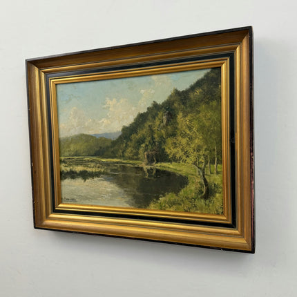 Expressive Landscape Oil Painting "Birch Bark" Elegant Artwork Holland Art Shop