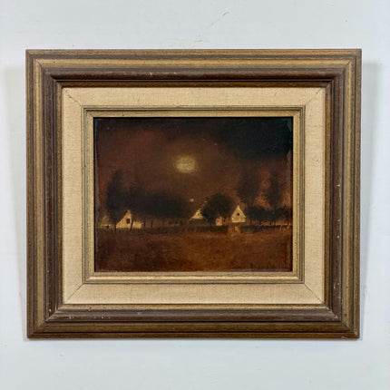 Detailed Farm Oil Painting "Framed Painting" Handcrafted Small Artwork Holland Art Shop