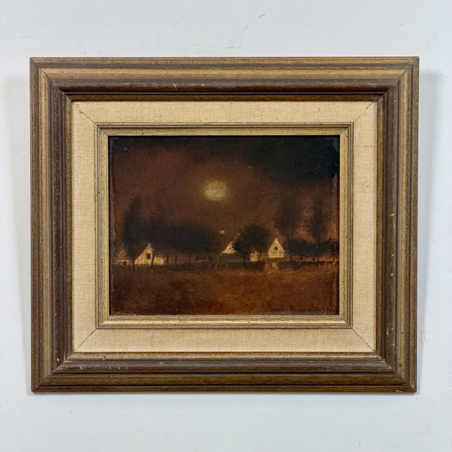 Detailed Farm Oil Painting "Framed Painting" Handcrafted Small Artwork Holland Art Shop