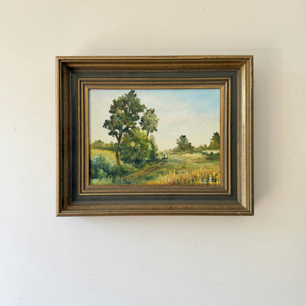 Refined Landscape Oil Painting "Framed Painting" Authentic Small Art Holland Art Shop