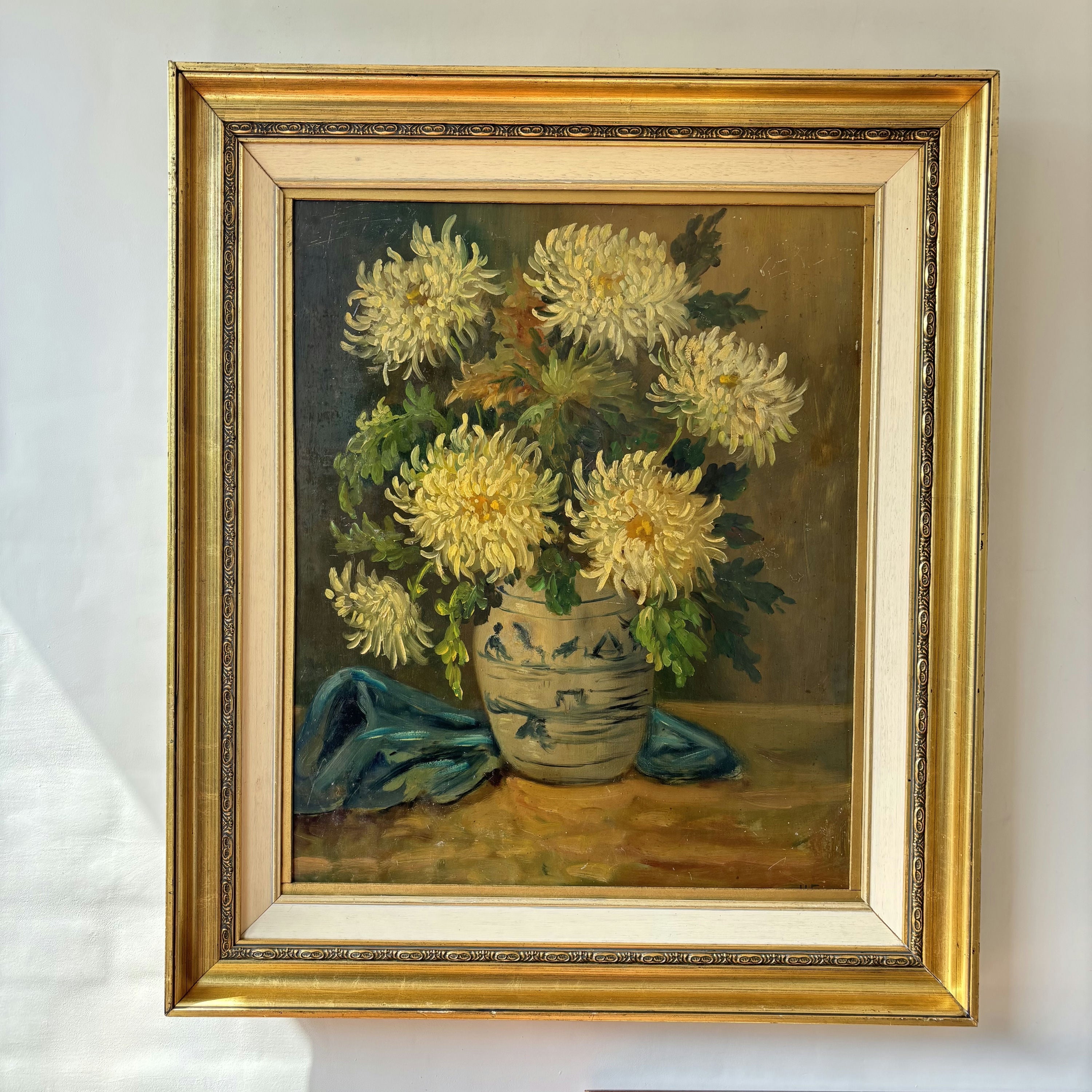Traditional Flowery Still Life Oil Painting 