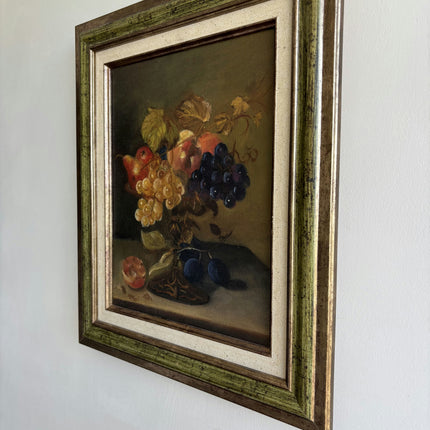 Authentic Still Life Oil Painting "Grape Bunch" Classic Artwork Holland Art Shop
