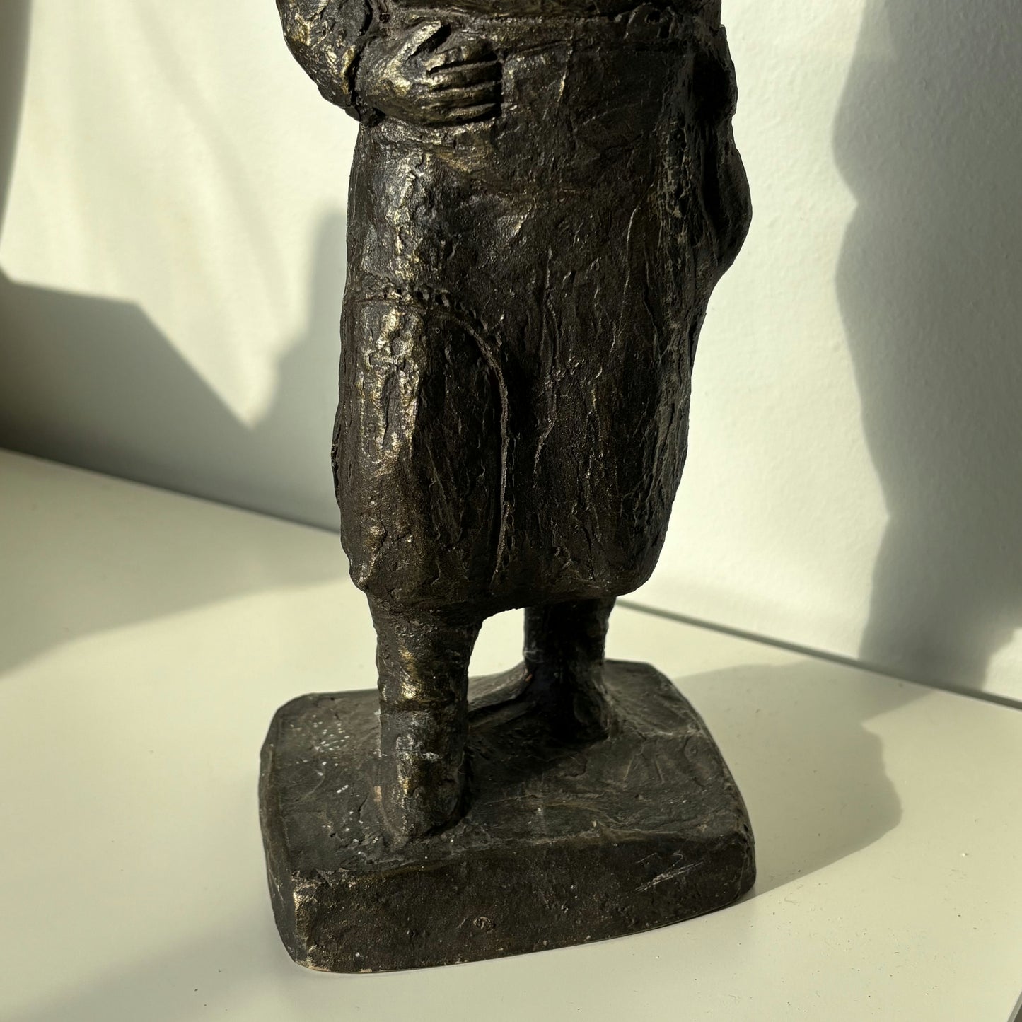 Wonderful Portrait Sculpture "Barrel Carrier" Antique Small Artwork