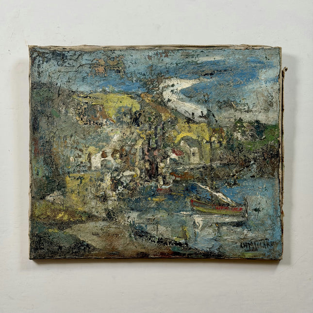 Marcel-Charles Picard Traditional Cityscape Oil Painting "Peeling Paint" Artwork Holland Art Shop