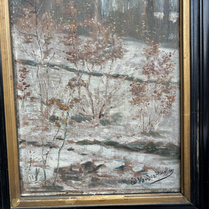 Expressive Winter Landscape Oil Painting "Framed Painting" Classic Large Artwork Holland Art Shop