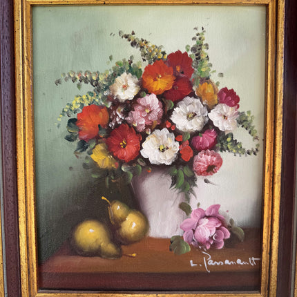 Elegant Floral Still Life Oil Painting "Vase Bouquet" Classic Small Artwork Holland Art Shop
