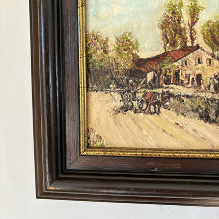 Striking Oil Painting Landscape "Farmhouse Scene" Fine Belqique Art Holland Art Shop
