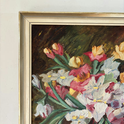 Handcrafted Oil Painting Still Life "Vase Of Flowers" Expressive Medium Artwork Holland Art Shop